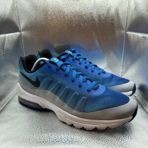 Size 15 Nike Air Max Invigor Mens Blue Black Wolf Gray Running Shoes 749688-403